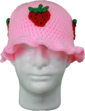 Load image into Gallery viewer, Strawberry Hat by Mama Bunnee