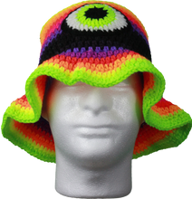 Load image into Gallery viewer, Eyeball Crochet Hat by Mama Bunnee
