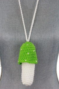 Mushroom Necklace by Mama Bunnee