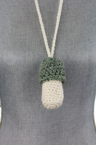 Mushroom Necklace by Mama Bunnee