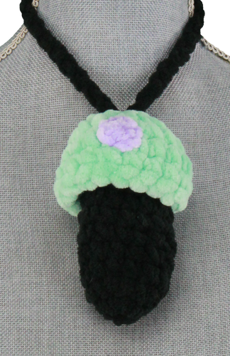 Mushroom Necklace by Mama Bunnee