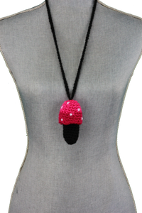 Mushroom Necklace by Mama Bunnee