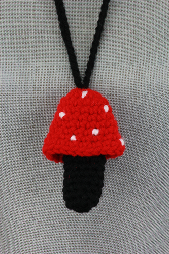 Mushroom Necklace by Mama Bunnee